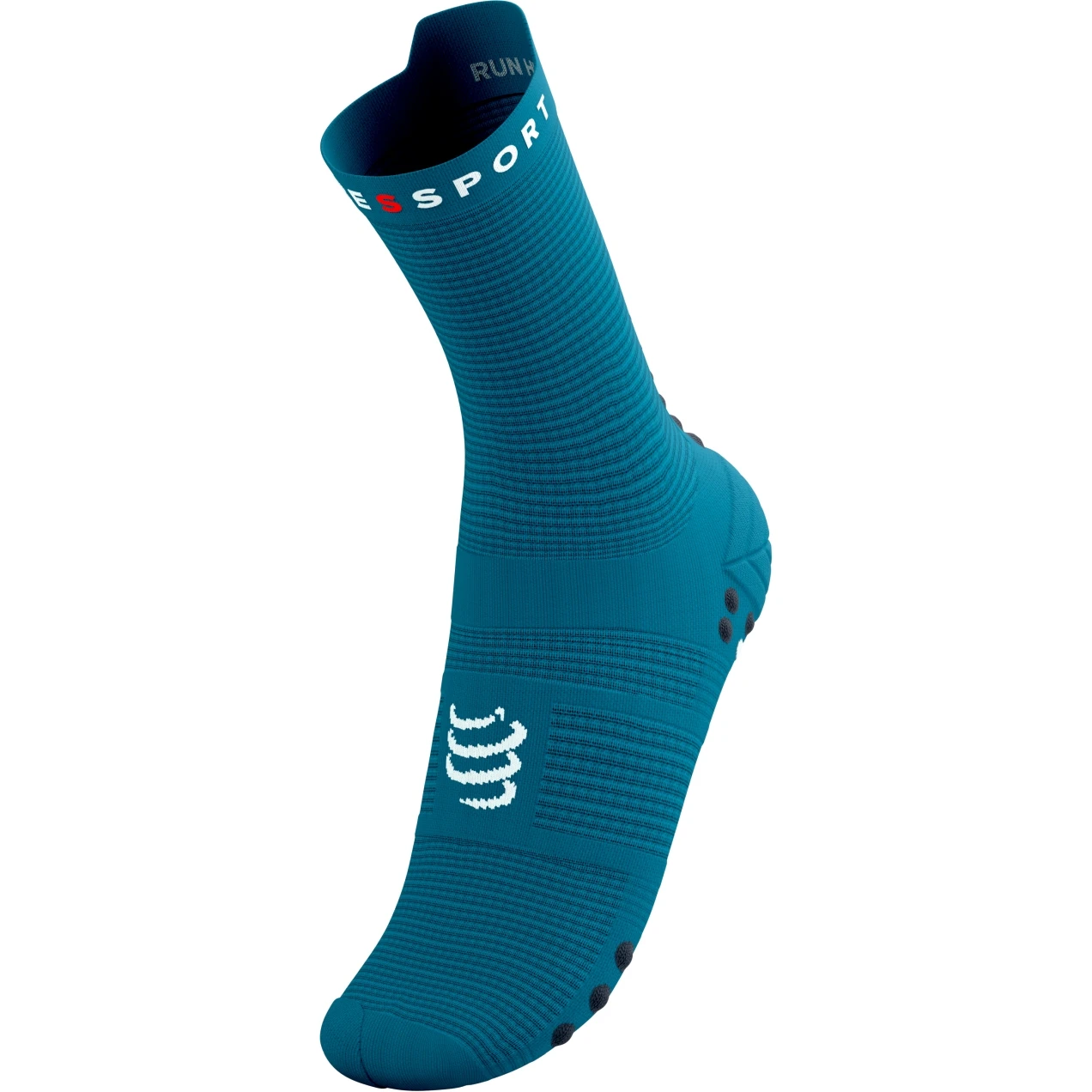 Compressport Pro Racing Compression Socks V4.0 Run High - Mosaic Blue/magnet 4 Compressport Pro Racing Compression Socks V4.0 Run High - Mosaic Blue/magnet - Image 4