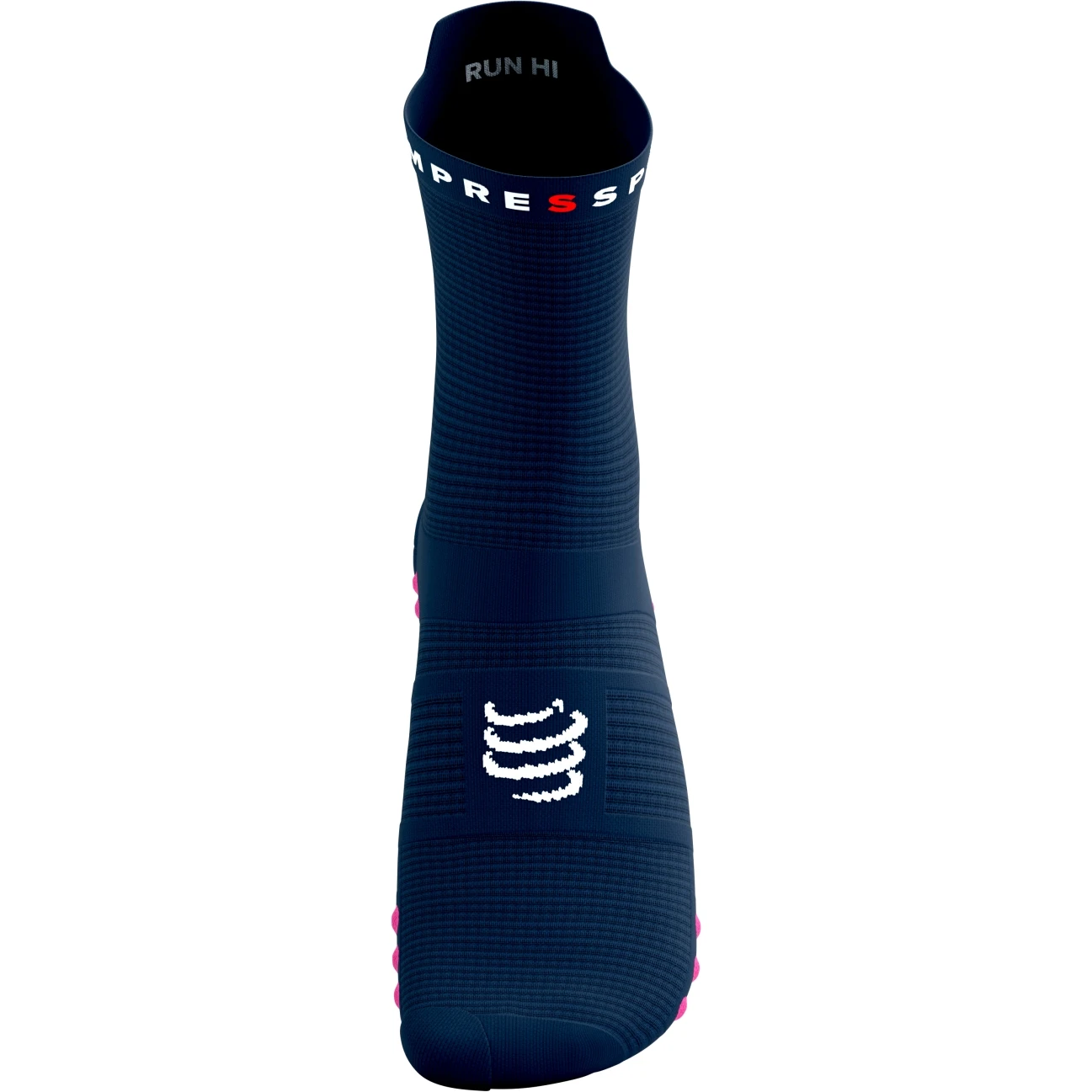 Compressport Pro Racing Compression Socks V4.0 Run High - Mood Indigo/magenta 3 Compressport Pro Racing Compression Socks V4.0 Run High - Mood Indigo/magenta - Image 3