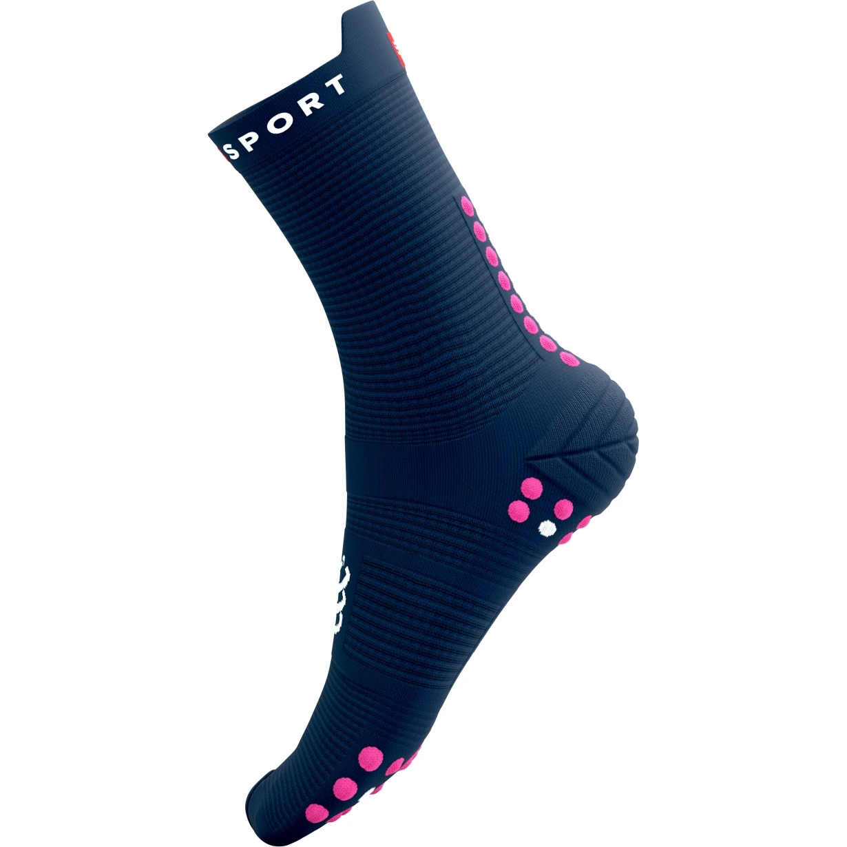 Compressport Pro Racing Compression Socks V4.0 Run High - Mood Indigo/magenta 5 Compressport Pro Racing Compression Socks V4.0 Run High - Mood Indigo/magenta - Image 5