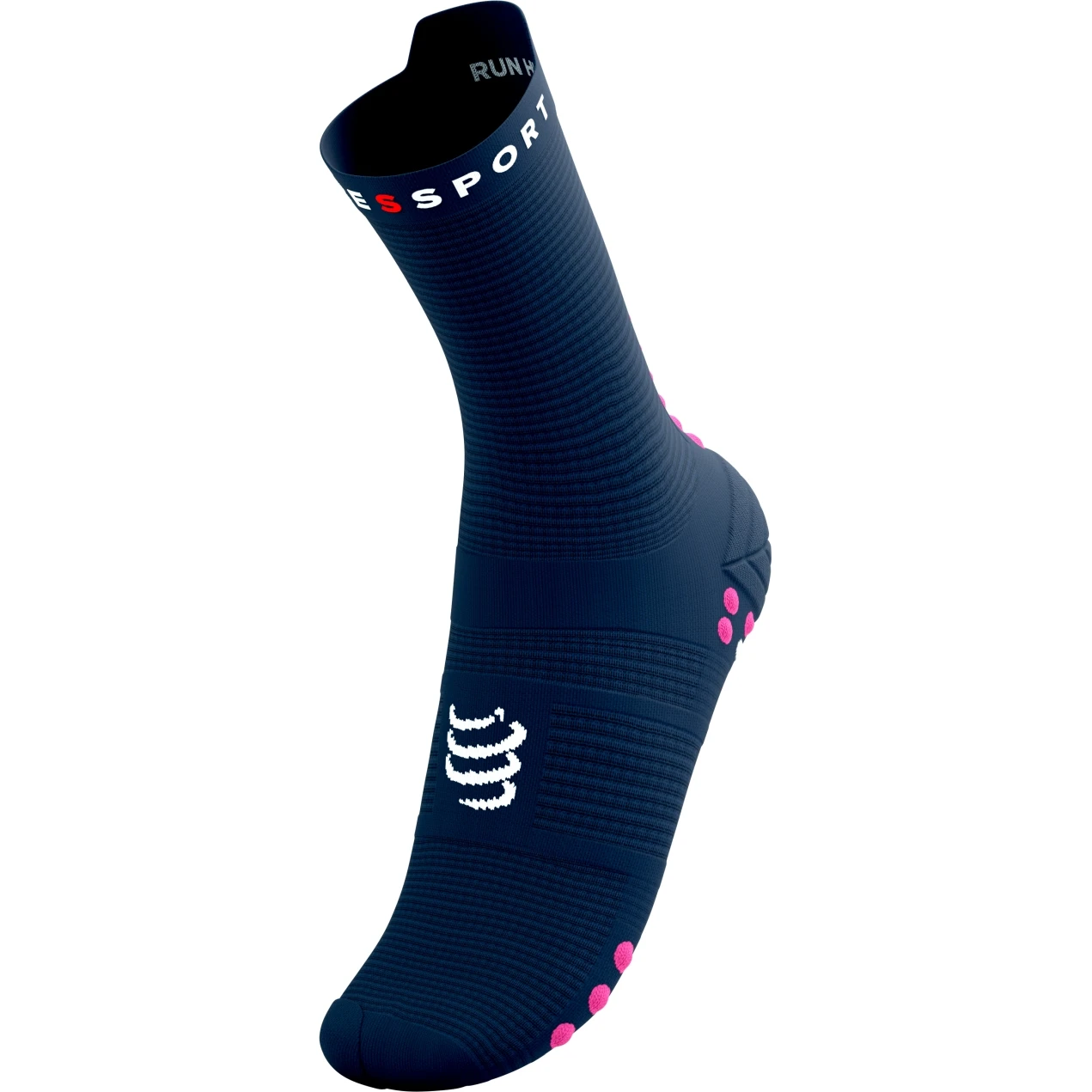 Compressport Pro Racing Compression Socks V4.0 Run High - Mood Indigo/magenta 4 Compressport Pro Racing Compression Socks V4.0 Run High - Mood Indigo/magenta - Image 4