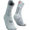 Compressport Pro Racing Compression Socks V4.0 Run High - Grey Melange/black