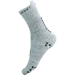Compressport Pro Racing Compression Socks V4.0 Run High - Grey Melange/black -RunGear Elite compressport pro racing compression socks v4 1499677