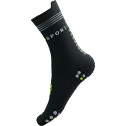 Compressport Pro Racing Compression Socks V4.0 Run High Flash - Black/fluo Yellow -RunGear Elite compressport pro racing compression socks v4 1499697