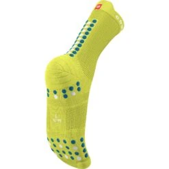 Compressport Pro Racing Compression Socks V4.0 Run High - Primerose/fjord Blue -RunGear Elite compressport pro racing compression socks v4 1559117