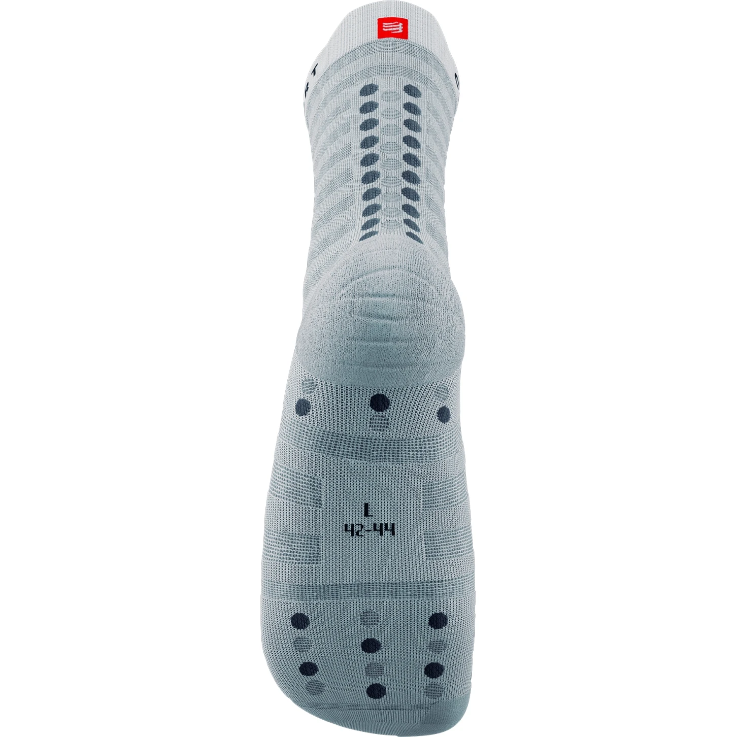 Compressport Pro Racing Compression Socks V4.0 Ultralight Run High - White/alloy 3 Compressport Pro Racing Compression Socks V4.0 Ultralight Run High - White/alloy - Image 3