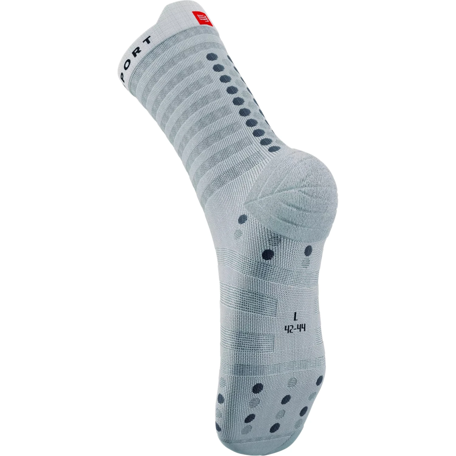 Compressport Pro Racing Compression Socks V4.0 Ultralight Run High - White/alloy 4 Compressport Pro Racing Compression Socks V4.0 Ultralight Run High - White/alloy - Image 4