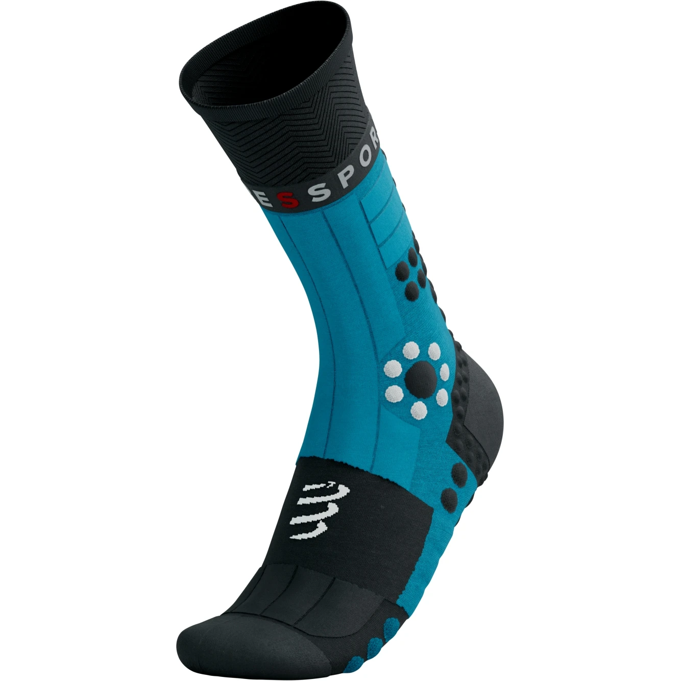 Compressport Pro Racing Compression Socks Winter Trail - Mosaic Blue/black 4 Compressport Pro Racing Compression Socks Winter Trail - Mosaic Blue/black - Image 4