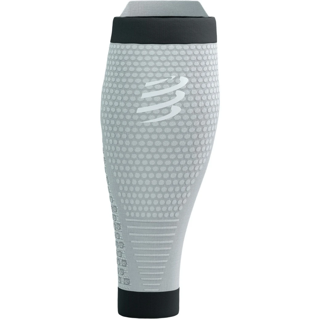 Compressport R2 3.0 Compression Calf Sleeves - Grey Melange/black 2 Compressport R2 3.0 Compression Calf Sleeves - Grey Melange/black - Image 2