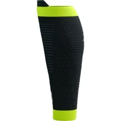 Compressport R2 3.0 Flash Compression Calf Sleeves - Black/fluo Yellow -RunGear Elite compressport r2 3 1500206