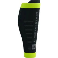 Compressport R2 3.0 Flash Compression Calf Sleeves - Black/fluo Yellow -RunGear Elite compressport r2 3 1500210