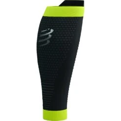 Compressport R2 3.0 Flash Compression Calf Sleeves - Black/fluo Yellow -RunGear Elite compressport r2 3 1500212