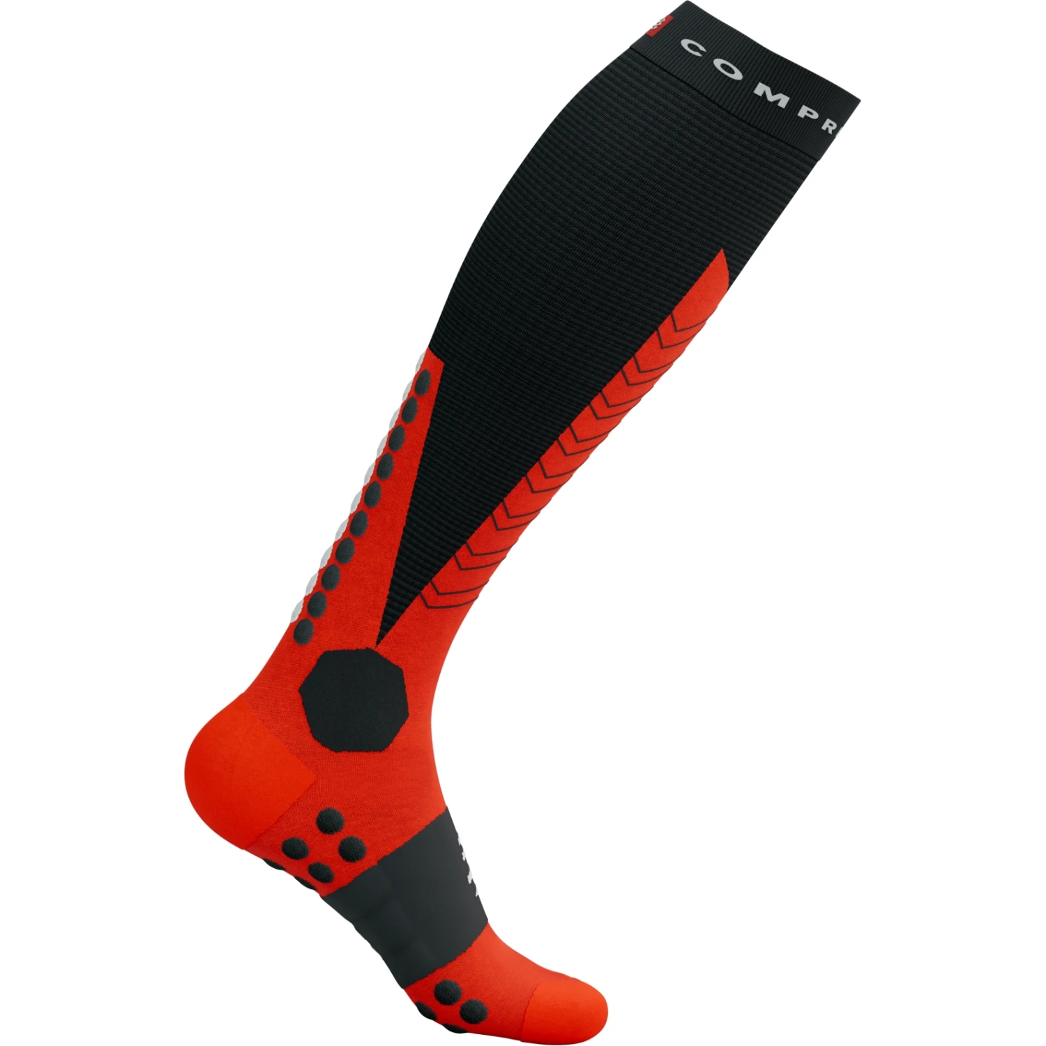 Compressport Ski Mountaineering Full Compression Socks - Black/red 9 Compressport Ski Mountaineering Full Compression Socks - Black/red - Image 9