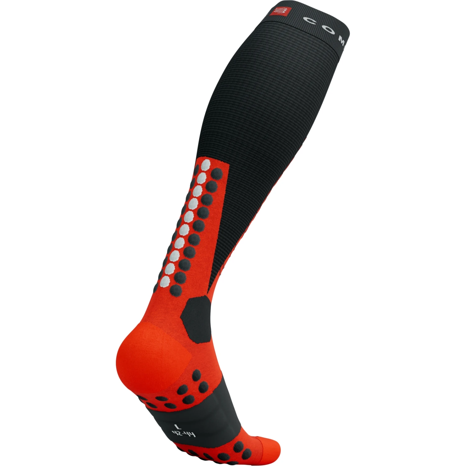 Compressport Ski Mountaineering Full Compression Socks - Black/red 8 Compressport Ski Mountaineering Full Compression Socks - Black/red - Image 8