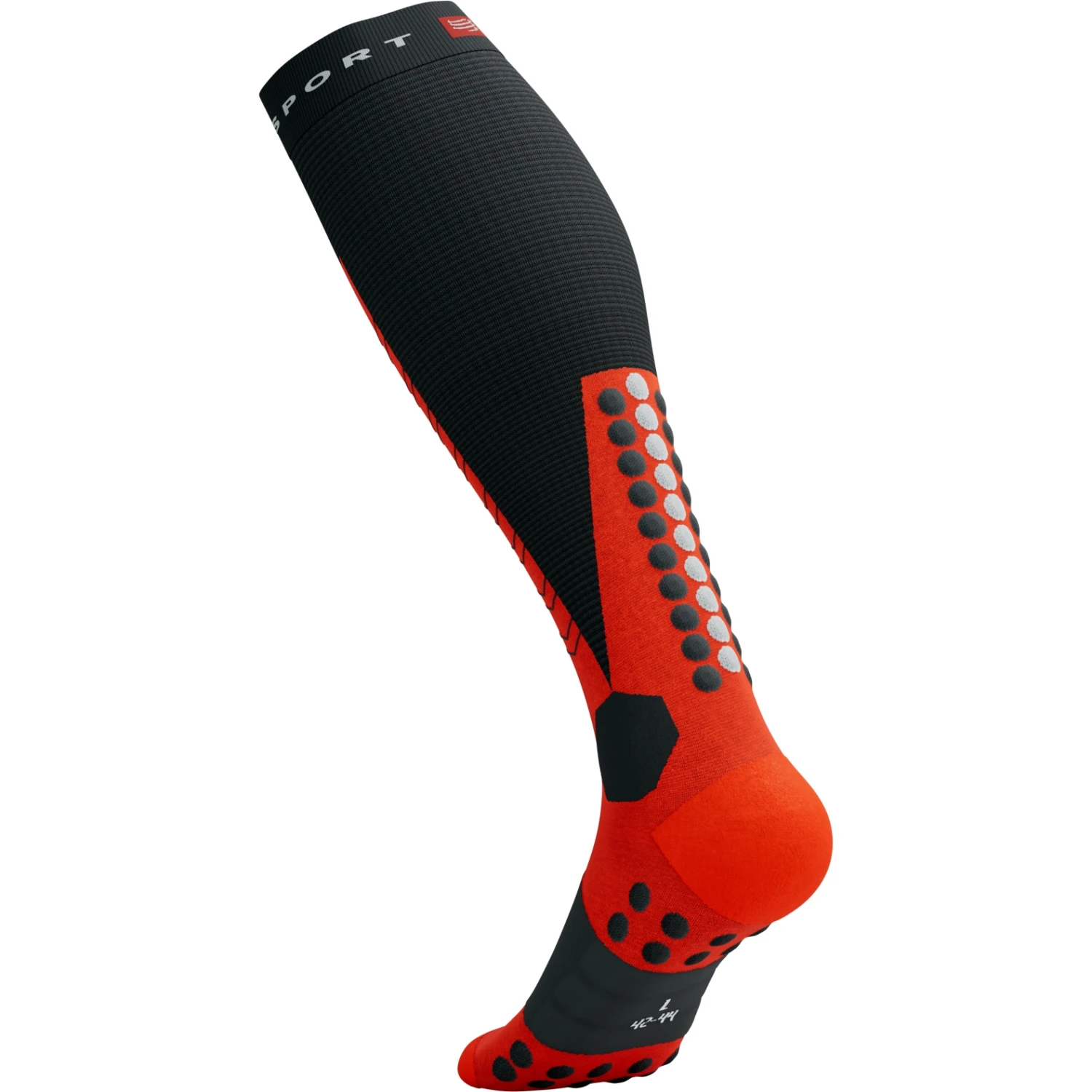 Compressport Ski Mountaineering Full Compression Socks - Black/red 6 Compressport Ski Mountaineering Full Compression Socks - Black/red - Image 6