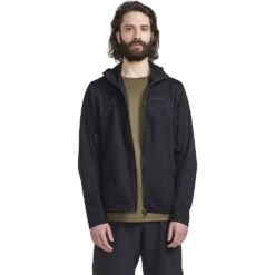 CRAFT ADV Essence Hydro Men's Jacket - Black -RunGear Elite craft adv essence hydro mens jacket black 3 1417923