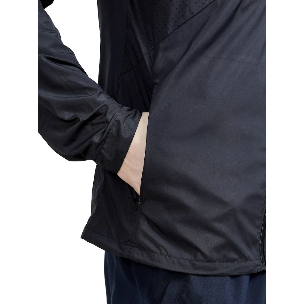 CRAFT ADV Essence Men's Wind Jacket - Black 3 CRAFT ADV Essence Men's Wind Jacket - Black - Image 3