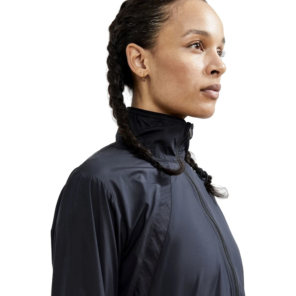CRAFT ADV Essence Women's Wind Jacket - Black 2 CRAFT ADV Essence Women's Wind Jacket - Black - Image 2
