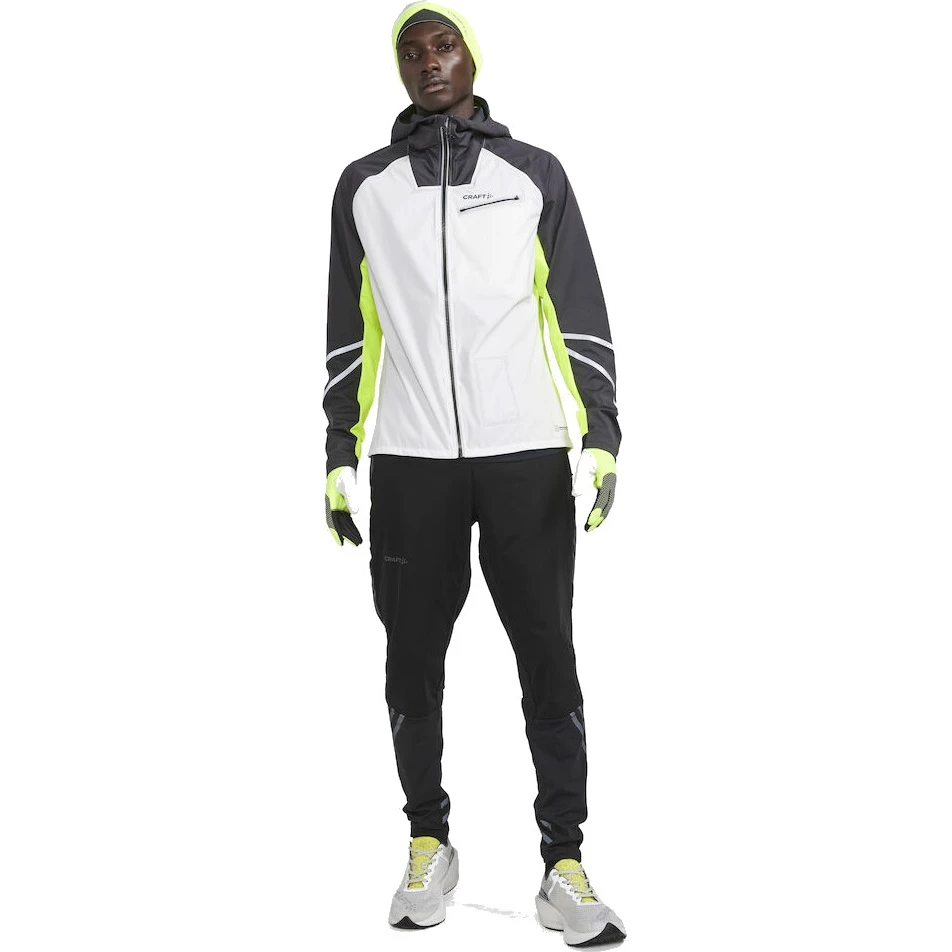 CRAFT Pro Hydro Lumen Men's Running Jacket - Ash White-Slate 6 CRAFT Pro Hydro Lumen Men's Running Jacket - Ash White-Slate - Image 6
