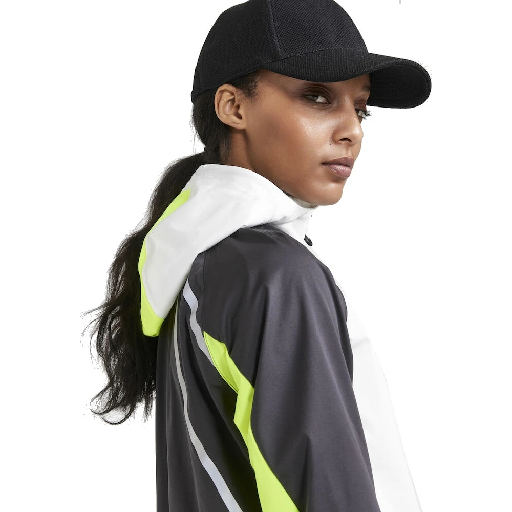 CRAFT Pro Hydro Lumen Women's Running Jacket - Ash White-Slate 3 CRAFT Pro Hydro Lumen Women's Running Jacket - Ash White-Slate - Image 3