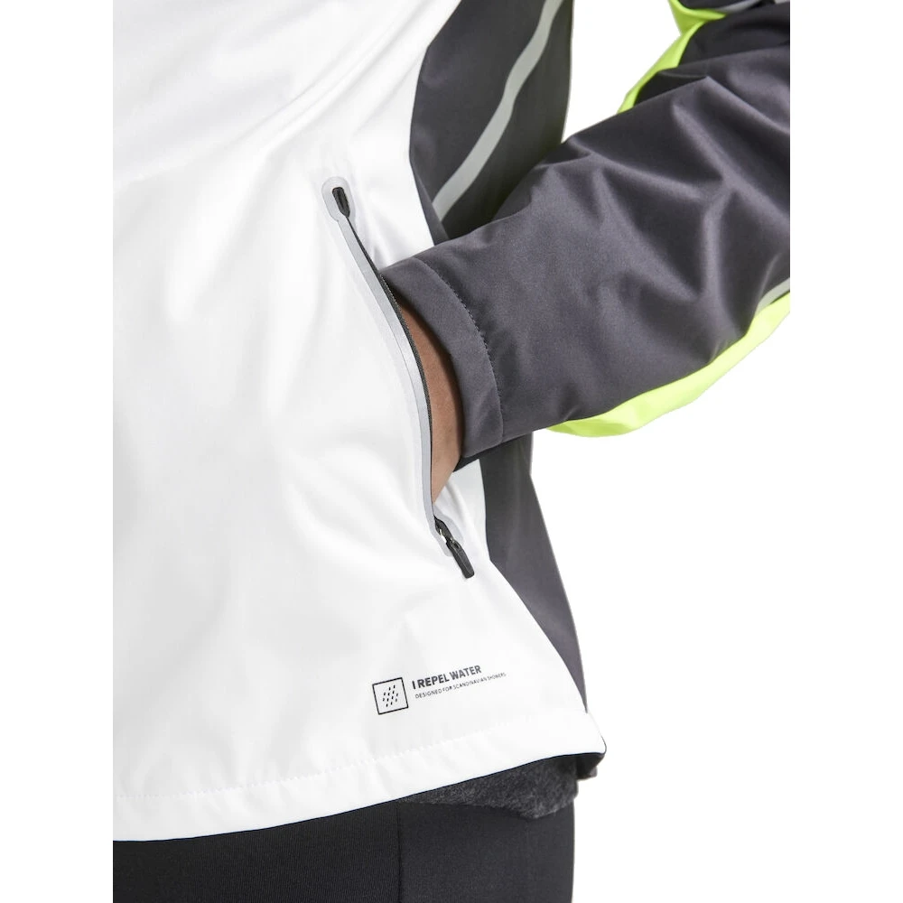 CRAFT Pro Hydro Lumen Women's Running Jacket - Ash White-Slate 5 CRAFT Pro Hydro Lumen Women's Running Jacket - Ash White-Slate - Image 5
