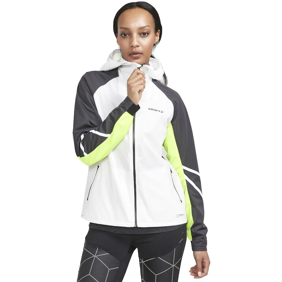 CRAFT Pro Hydro Lumen Women's Running Jacket - Ash White-Slate 1 CRAFT Pro Hydro Lumen Women's Running Jacket - Ash White-Slate