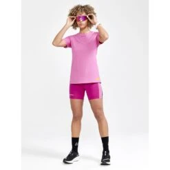 CRAFT Pro Hypervent Women's Short Tights - Black-Roxo -RunGear Elite craft pro hypervent damen short tights schwarz roxo 4 1213597