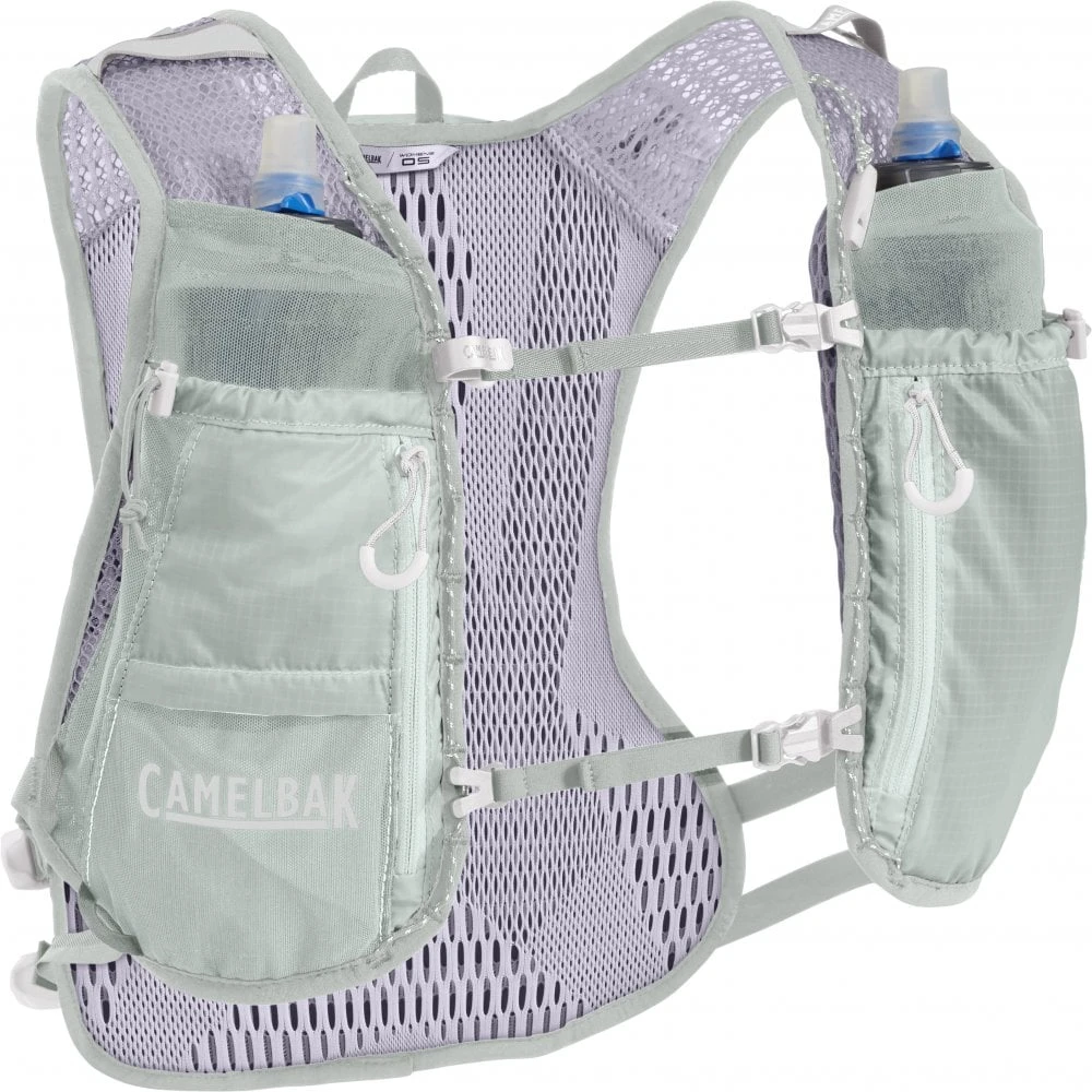 CamelBak Women Zephyr Pro Hydration Running Vest - Sky Grey/Lavender Blue 6 CamelBak Women Zephyr Pro Hydration Running Vest - Sky Grey/Lavender Blue - Image 6