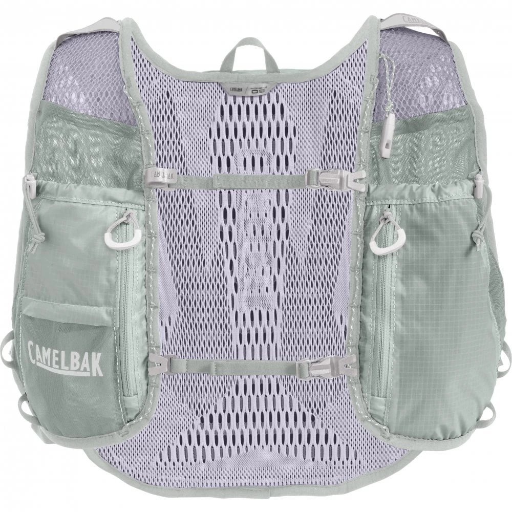 CamelBak Women Zephyr Pro Hydration Running Vest - Sky Grey/Lavender Blue 4 CamelBak Women Zephyr Pro Hydration Running Vest - Sky Grey/Lavender Blue - Image 4