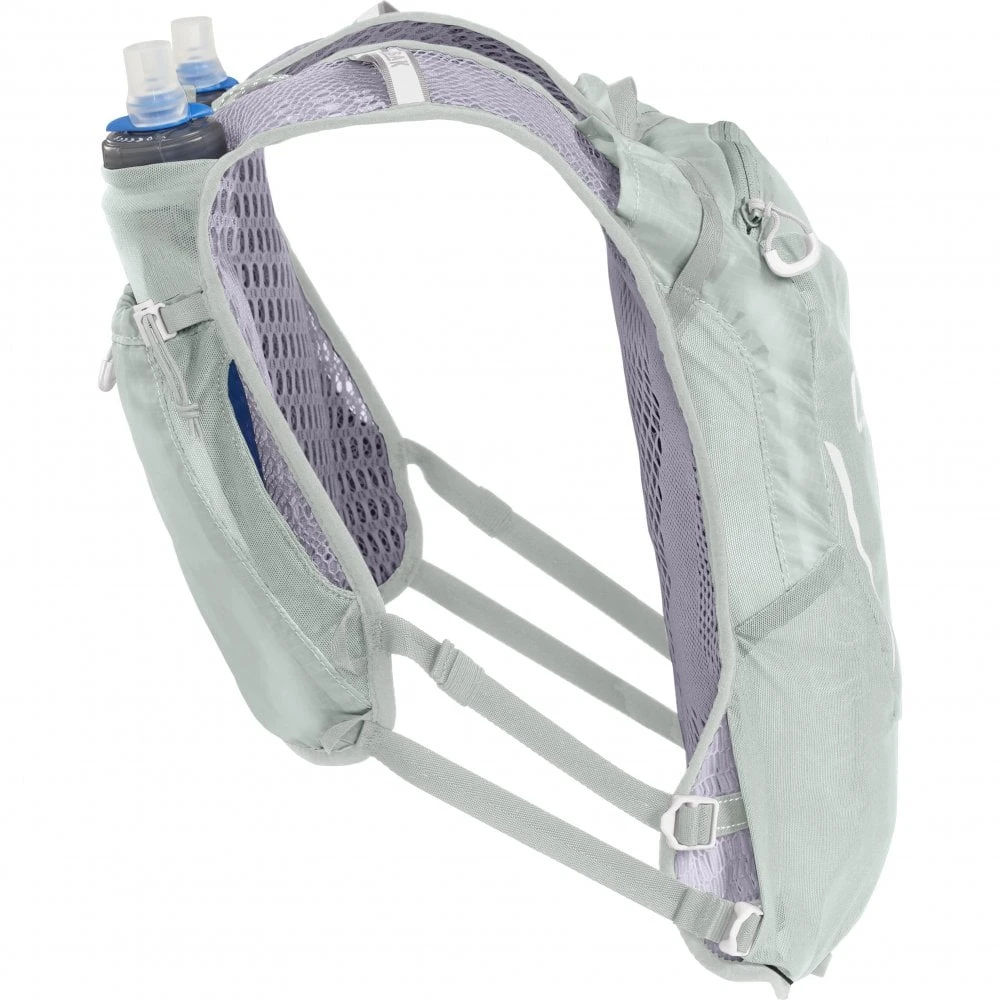 CamelBak Women Zephyr Pro Hydration Running Vest - Sky Grey/Lavender Blue 3 CamelBak Women Zephyr Pro Hydration Running Vest - Sky Grey/Lavender Blue - Image 3