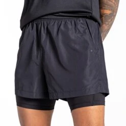Dare 2b Recreate II Shorts - 800 Black -RunGear Elite dare 2b recreate ii shorts 800 black 6 1192505