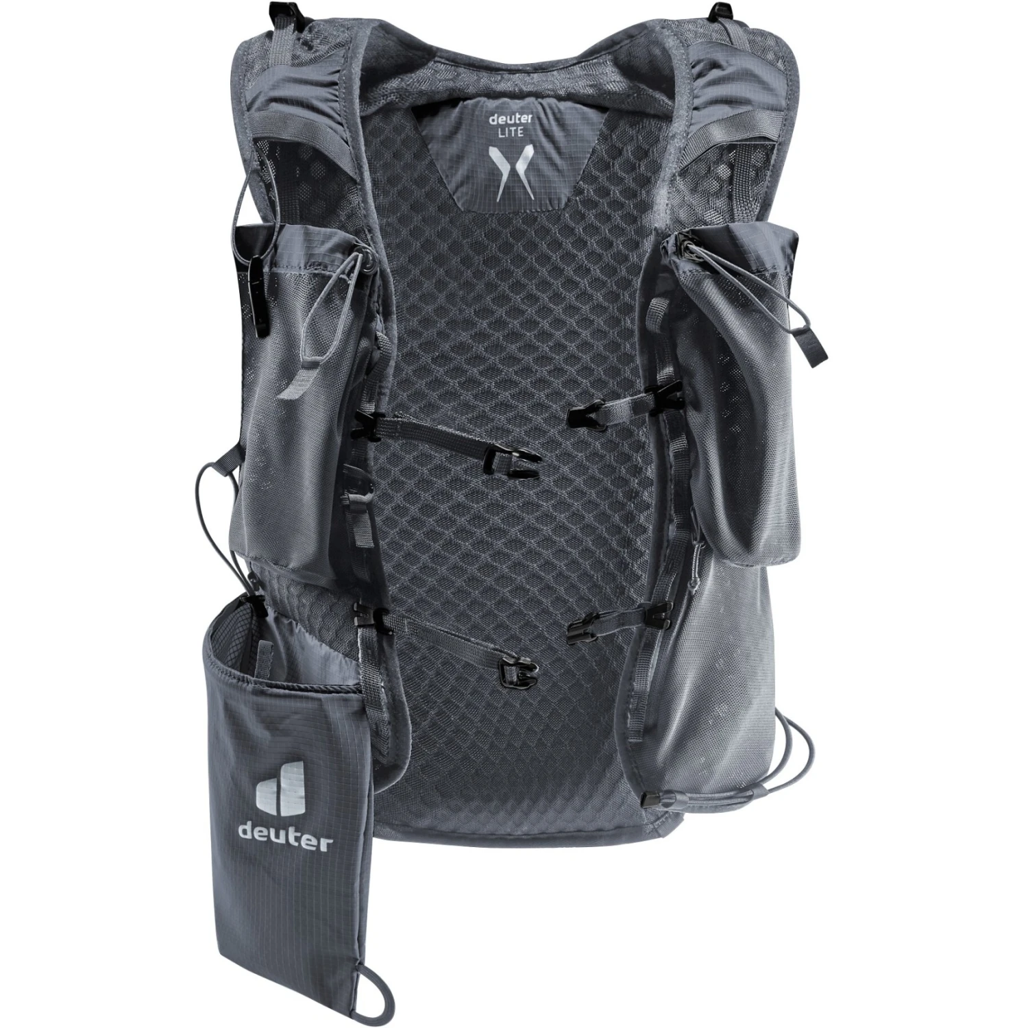 Deuter Ascender 13 Trailrunning Backpack - Black 2 Deuter Ascender 13 Trailrunning Backpack - Black - Image 2