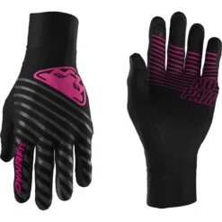 Dynafit Alpine Reflective Gloves - Black Out Pink Glo
