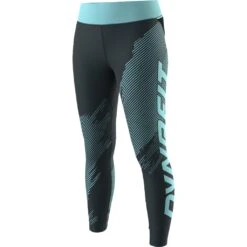 Dynafit Ultra Graphic Long Tights Women - Blueberry Marine Blue