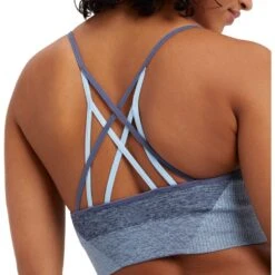 ENERGETICS Ella Sports Bra - Melange/navy Dark -RunGear Elite energetics ella sports bra melange navy dark 5 1290984