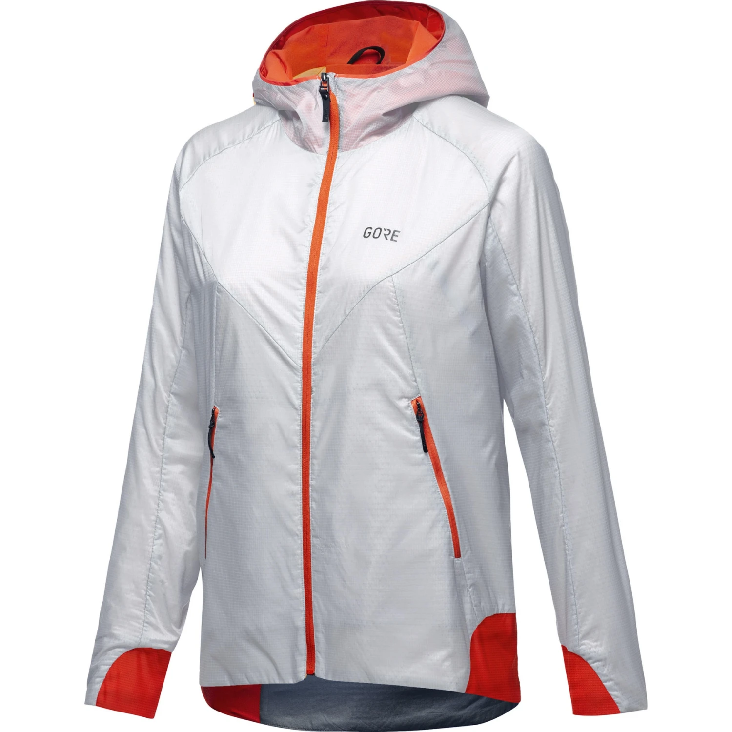 GOREWEAR R5 Women GORE-TEX INFINIUM™ Insulated Jacket - White/fireball 01AY 2 GOREWEAR R5 Women GORE-TEX INFINIUM™ Insulated Jacket - White/fireball 01AY - Image 2