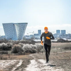 GripGrab Running Expert Hi-Vis Winter Touchscreen Gloves - Orange Hi-Vis -RunGear Elite gripgrab running expert hivis winter touchscreen glove orange hivis 6 863824