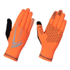 GripGrab Running Expert Hi-Vis Winter Touchscreen Gloves - Orange Hi-Vis