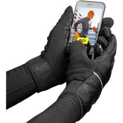 GripGrab Running Thermo Windproof Touchscreen Gloves - Black -RunGear Elite gripgrab running thermo windproof touchscreen glove black 3 1079731