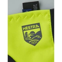 Hestra Runners All Weather - 5 Finger Running Gloves - Yellow Hi Viz -RunGear Elite hestra runners all weather 5 finger running gloves yellow hi viz 4 1071440