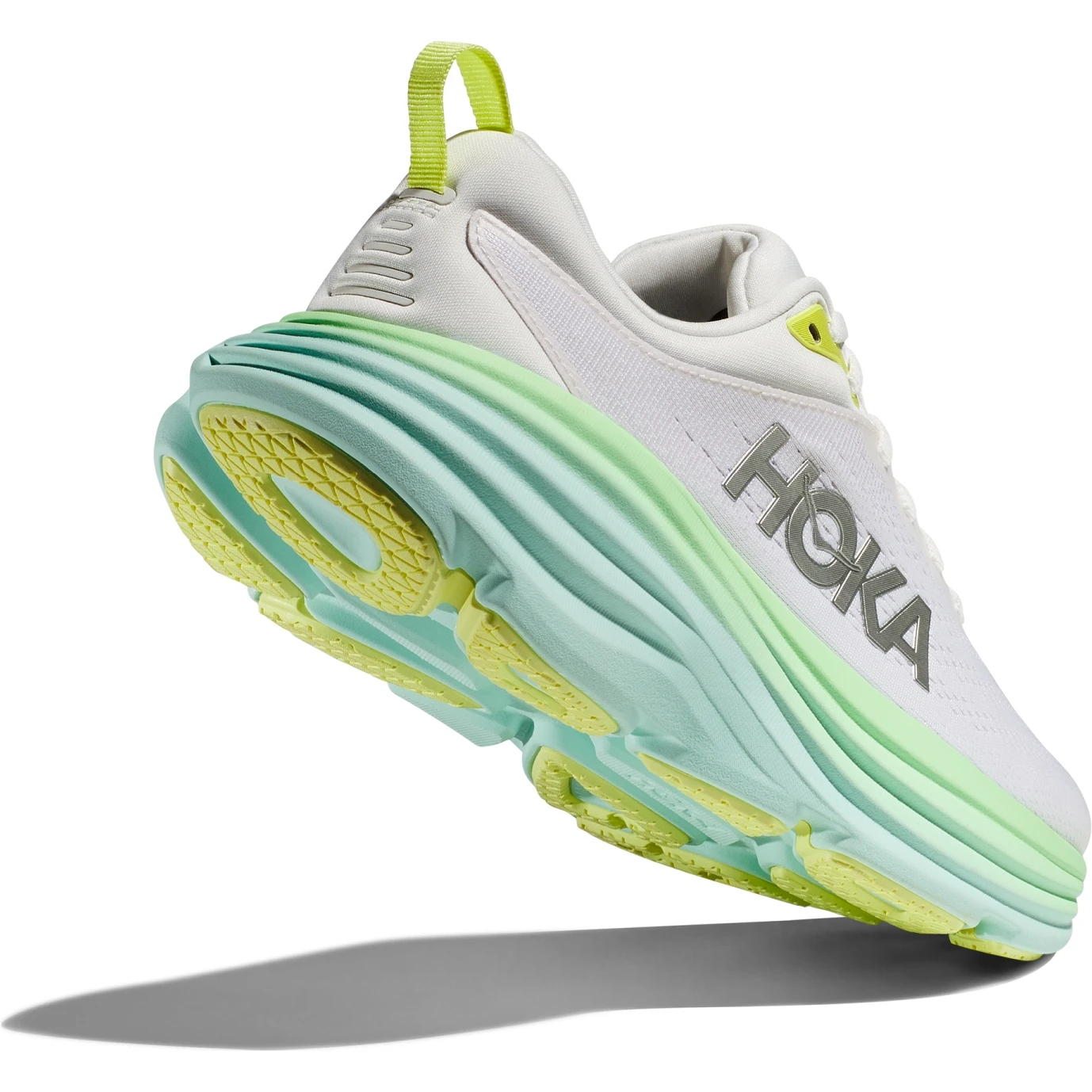 Hoka Bondi 8 Running Shoes Women - Blanc De Blanc / Sunlit Ocean 5 Hoka Bondi 8 Running Shoes Women - Blanc De Blanc / Sunlit Ocean - Image 5