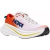 Hoka Bondi X Running Shoes - Blanc De Blanc / Flame