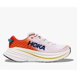 Hoka Bondi X Running Shoes - Blanc De Blanc / Flame -RunGear Elite hoka bondi x running shoes blanc de blanc flame 4 1460242