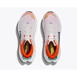Hoka Bondi X Running Shoes - Blanc De Blanc / Flame -RunGear Elite hoka bondi x running shoes blanc de blanc flame 5 1460243