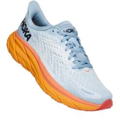 Hoka Clifton 8 Women's Running Shoes - Summer Song / Ice Flow