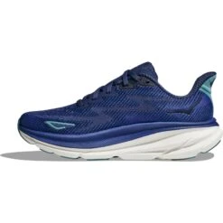 Hoka Clifton 9 Running Shoes Women - Bellwether Blue / Evening Sky -RunGear Elite hoka clifton 9 womens running shoes bellwether blue evening sky 2 1502368