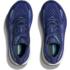 Hoka Clifton 9 Running Shoes Women - Bellwether Blue / Evening Sky -RunGear Elite hoka clifton 9 womens running shoes bellwether blue evening sky 7 1502373