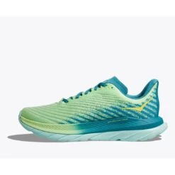 Hoka Mach 5 Running Shoes - Lime Glow / Ocean Mist -RunGear Elite hoka mach 5 running shoes lime glow ocean mist1 1 1503115