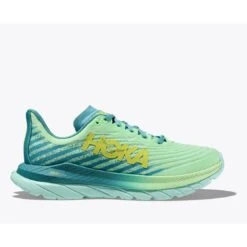 Hoka Mach 5 Running Shoes - Lime Glow / Ocean Mist -RunGear Elite hoka mach 5 running shoes lime glow ocean mist1 2 1503116