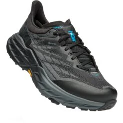 Hoka Speedgoat 5 GTX Running Shoes - Black / Black