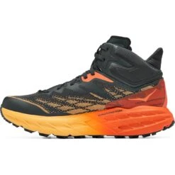 Hoka Speedgoat 5 Mid GTX Running Shoes - Blue Graphite / Amber Yellow -RunGear Elite hoka speedgoat 5 mid gtx hiking shoes blue graphite amber yellow 5 1240521